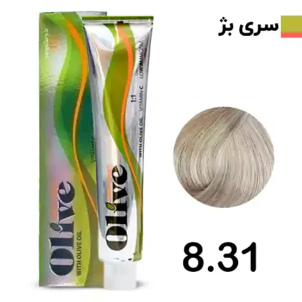 رنگ مو الیو بلوند شنی روشن olive شماره 8.31