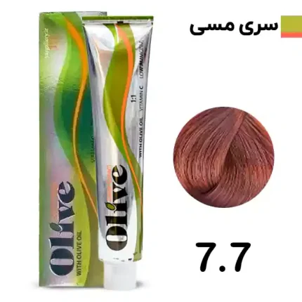 رنگ مو الیو بلوند مسی متوسط olive شماره 7.7