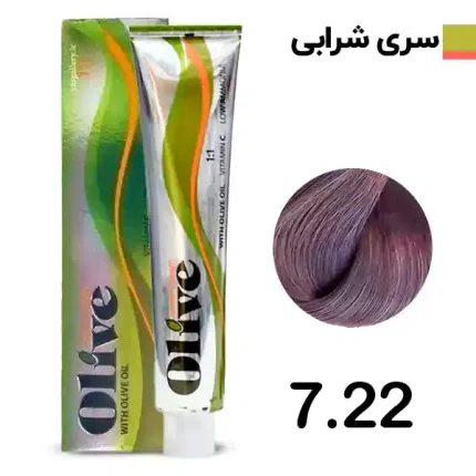 رنگ مو الیو بنفش خیلی روشن olive شماره 7.22