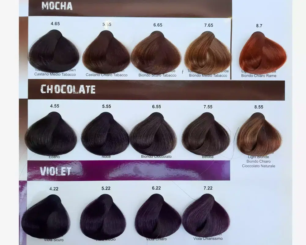 رنگ مو الیو بلوند شکلاتی olive شماره 6.55